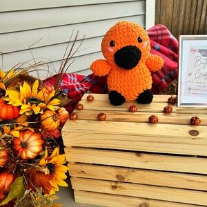 Super soft handmade crochet Halloween duck